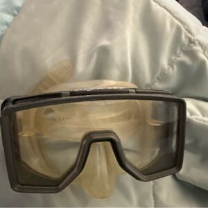 Men's Protective Face Mask with Dark Smoke Lens